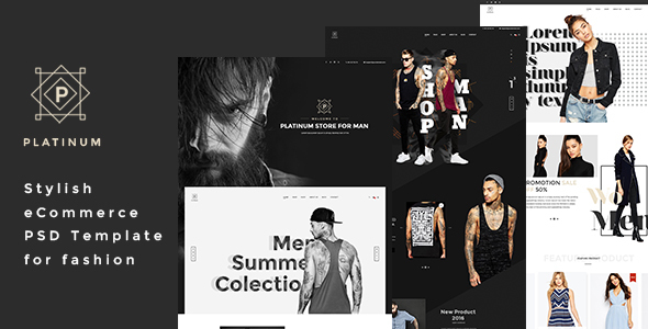 Platinum - Stylish ecommerce PSD Template for Fashion