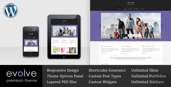 Evolve -  Responsive Multipurpose WordPress theme