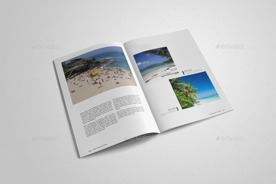 Simple & Clean Magazine Template by uloel | GraphicRiver