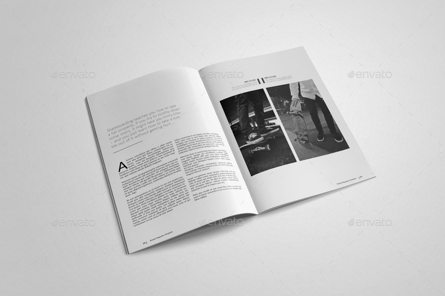 Simple & Clean Magazine Template by uloel | GraphicRiver