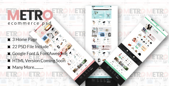 METRO-eCommerce PSD Template