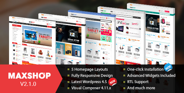 Maxshop - Responsive WordPress WooCommerce Theme