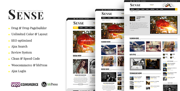 Sense - Blog Magazine & News Theme