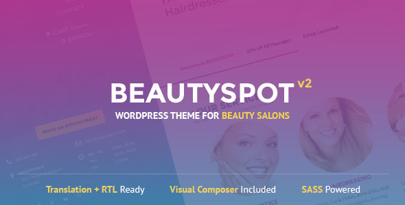 BeautySpot - WordPress Theme for Beauty Salons