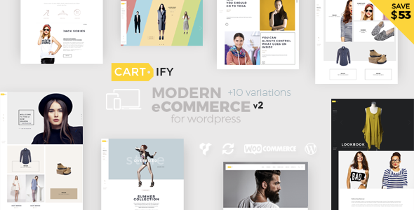 Cartify - Modern eCommerce For WordPress - Website Themes