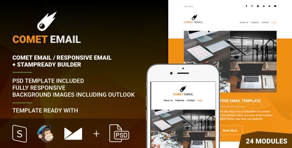 CometEmail - Responsive Email + StampReady Builder