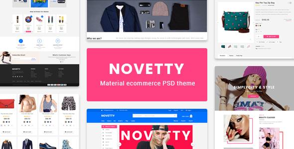 Novetty - Material UX Ecommerce Template