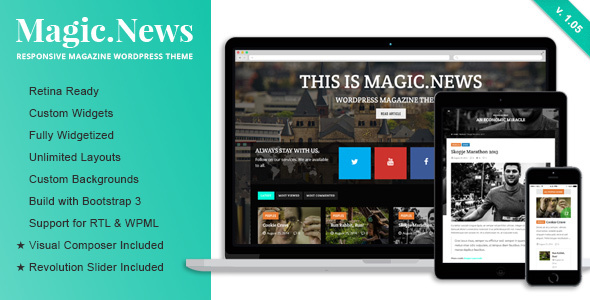 MagicNews - Responsive WordPress Magazine Theme