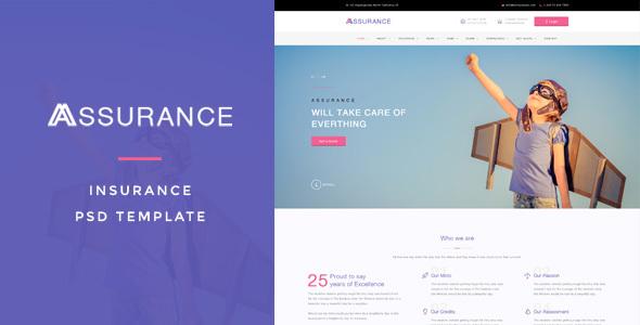 Assurance - Insurance PSD Template