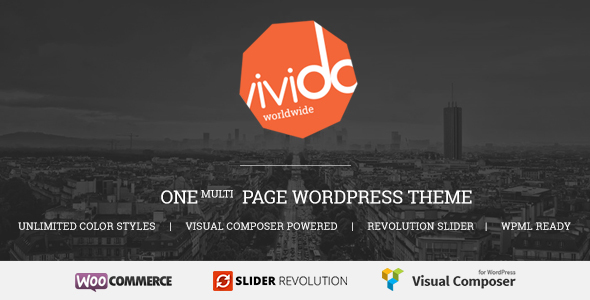 Vivido - One Page WordPress Theme