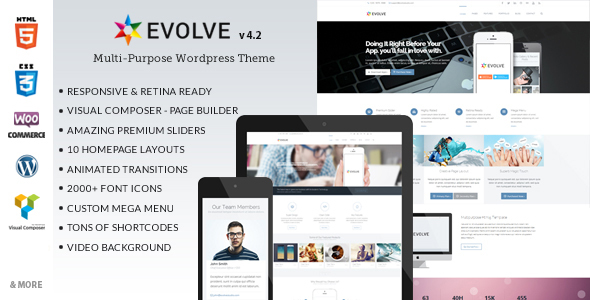 Evolve - Multipurpose WordPress Theme