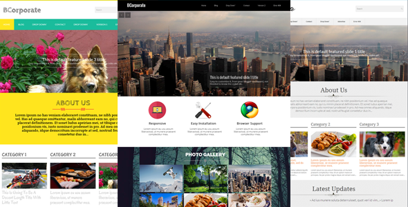 BCorporate - Responsive Blogger Template