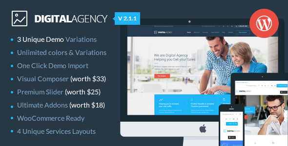 Digital Agency - SEO / Marketing WordPress Theme
