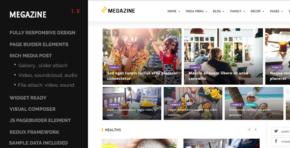 Megazine - Multi Blog WordPress Responsive Theme