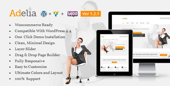 Adelia -Responsive Multi-Purpose WordPress Theme