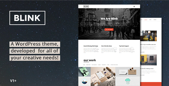 Blink - Parallax One Page WordPress Theme