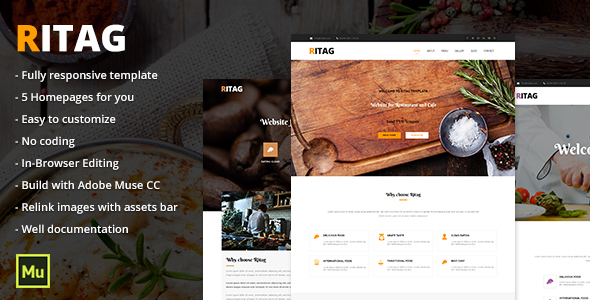 Ritag - Responsive Food & Restaurant Template