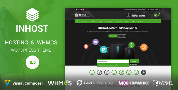 InHost | Hosting, WHMCS WordPress Theme