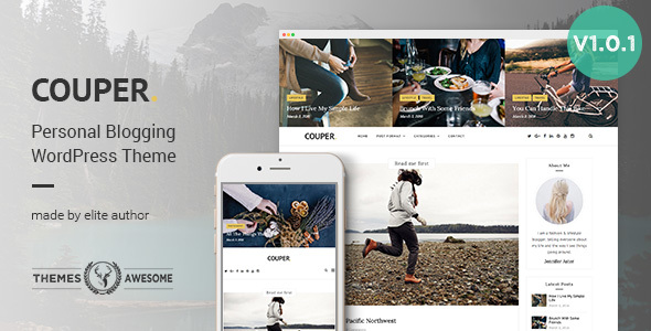 Responsive Personal Blog Theme - Couper