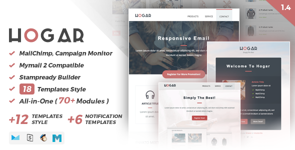 Hogar | Responsive Email Set