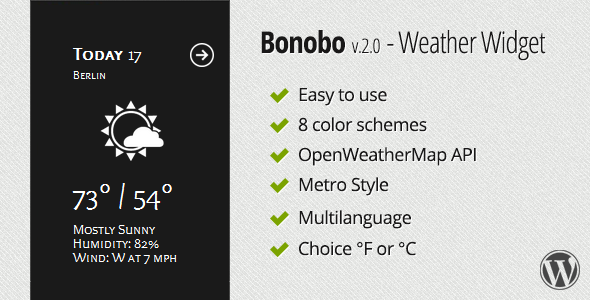 Bonobo - Weather Widget