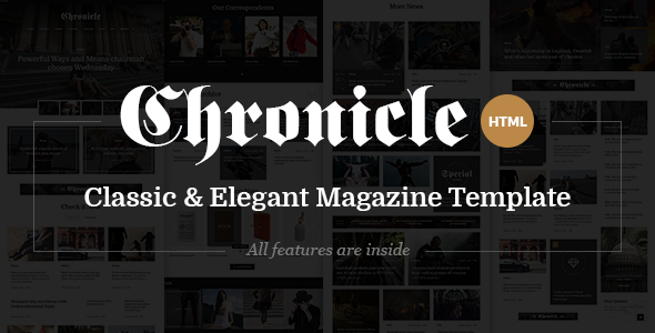 Chronicle - Premium News and Magazine HTML5 Template