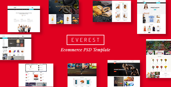 Everest - Multi-Purpose eCommerce Business PSD