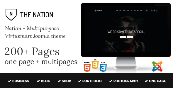 Nation - Multipurpose Virtuemart Joomla Template