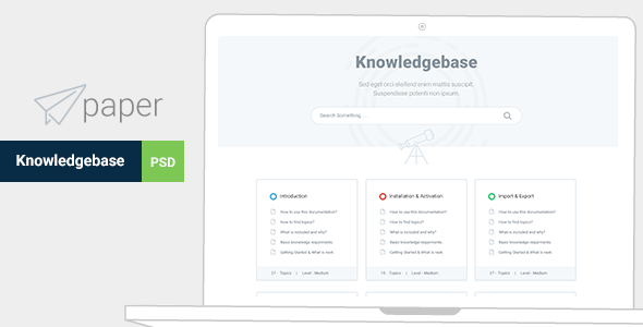Paper - Product & Knowledgebase Template
