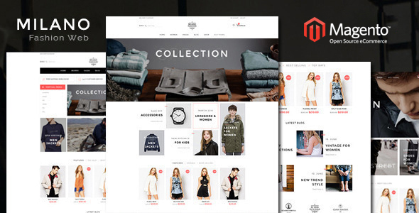 1 - Milano - Fashion Responsive Magento Theme
