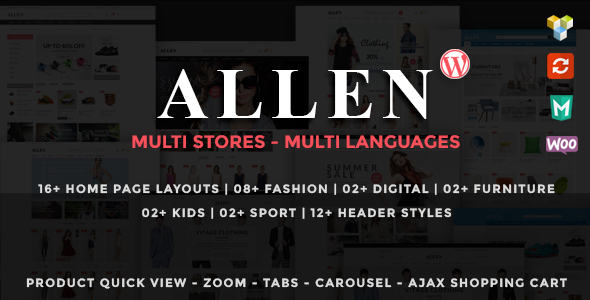 Allen - Multipurpose Responsive WooCommerce Theme