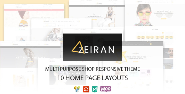 Zeiran - Multipurpose Responsive WooCommerce Theme