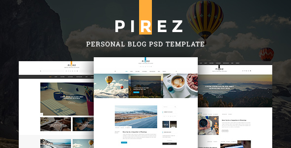 PIREZ  - Blogging PSD Template