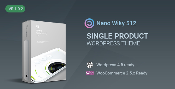 Nano-Music Player / Single Product WP Theme