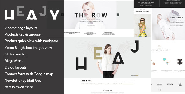 Heajy - Handmade Fashion WordPress Theme