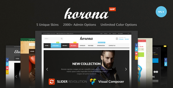 Korona- Multi-Purpose Responsive WooCommerce Theme