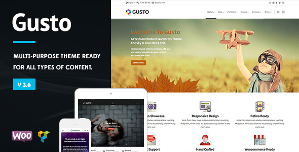 Gusto - Vanguard WordPress Theme
