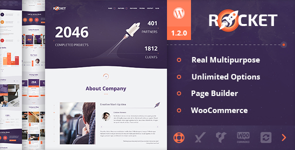 19 - Rocket - Creative Multipurpose WordPress Theme