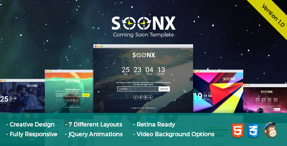 SoonX - Coming Soon Template