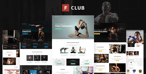 FightClub - Premium Crossfit Mma Bodybuilding Fitness & Yoga WP Theme