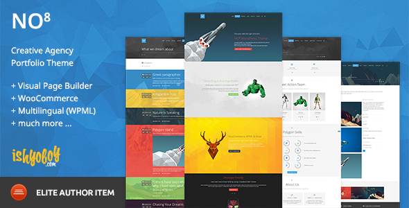 NO8 WP - Creative Agency Portfolio Theme