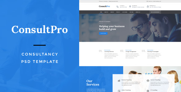 ConsultPro : Consultancy PSD Template