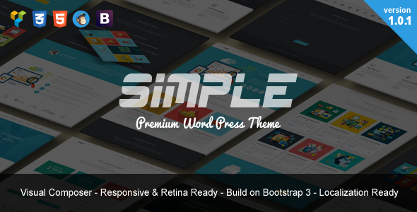 Simple | One Page Bootstrap WordPress Theme