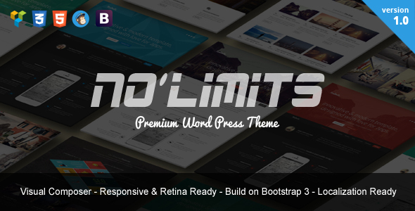 NoLimits | One Page Bootstrap Responsive WordPress