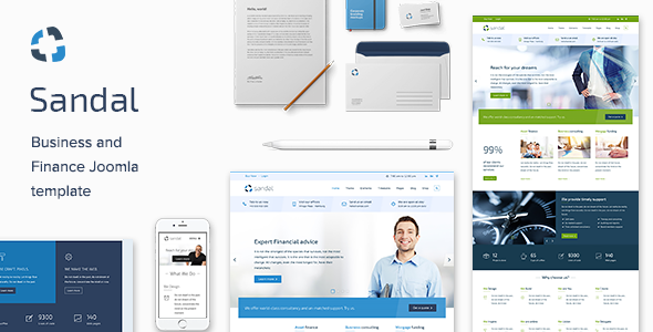 Finance & Consultancy Business Joomla Template - Sandal