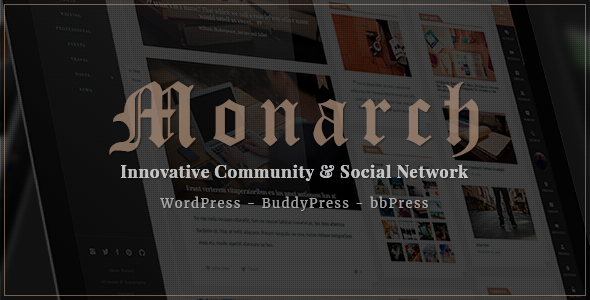 Monarch - Innovative WordPress Community Theme