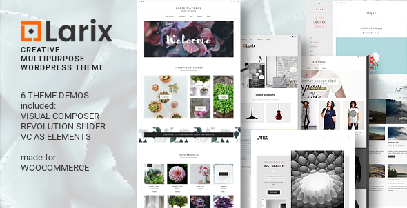 Larix - Creative Multipurpose WP theme