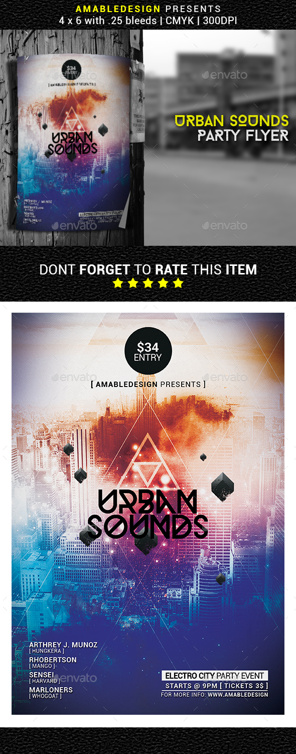 Urban Sounds Flyer/Poster