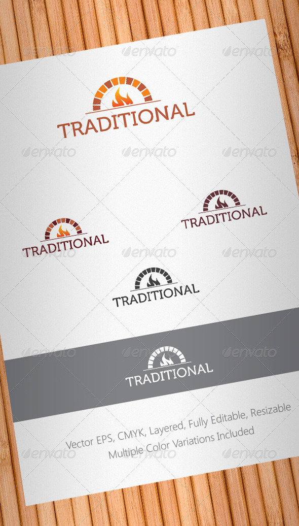 Traditional Food Logo Template