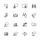 Simple Business Communication Icons 